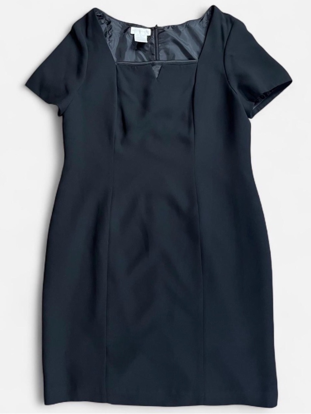 Worthington Black Short-Sleeve Sheath Dress Size 14
